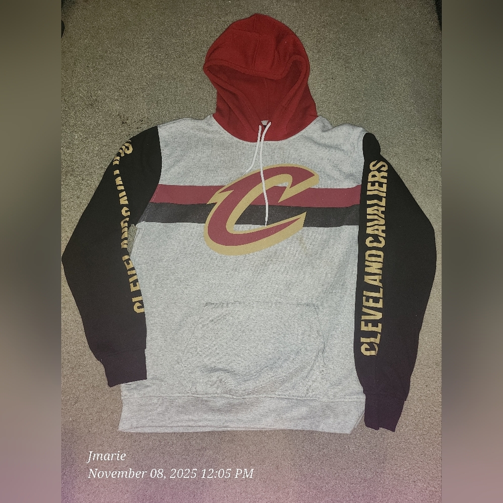 NBA Cleveland Cavaliers Red, Black, and Gray Hoodie